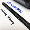 Job Complete Stamp Blue  Ink Large 0123D