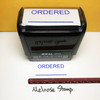 Ordered Stamp Blue Ink Large 0124A