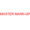 MASTER MARK-UP Rubber Stamp for office use self-inking