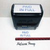 PAID IN FULL Rubber Stamp for office use self-inking