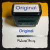 Original Stamp Blue Ink Large