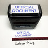 OFFICIAL DOCUMENT Rubber Stamp for office use self-inking