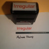 IRREGULAR Rubber Stamp for office use self-inking