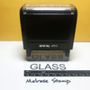 Glass Stamp Black Ink Large 0123B