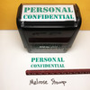 Personal Confidential Stamp Green Ink Large 1123A