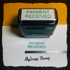 Payment Received Stamp Green Ink Large
