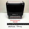 PRELIMINARY DRAFT Rubber Stamp for office use self-inking