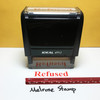 Refused Stamp Red Ink Large 1222B