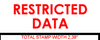 RESTRICTED DATA Rubber Stamp for office use self-inking