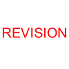 REVISION Rubber Stamp for office use self-inking