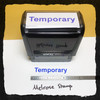 Temporary Stamp Blue Ink Large