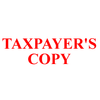 TAXPAYER'S COPY Rubber Stamp for office use self-inking