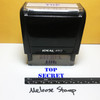 Top Secret Stamp Blue Ink Large 1222B