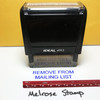 Remove From Mailing List Stamp Blue Ink Large 1222B