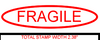 FRAGILE (in oval) Rubber Stamp for mail use self-inking