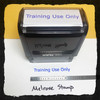 Training Use Only Stamp Blue Ink Large