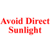 AVOID DIRECT SUNLIGHT Rubber Stamp for mail use self-inking