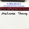 Urgent Please Do Not Ignore Stamp Blue Ink Large 0123D