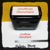 Unofficial Document Stamp Red Ink Large