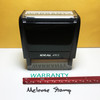 Warranty Stamp Green Ink Large 1222B