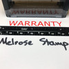 Warranty Stamp Red Ink Large 0424C