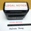 Legal Notice Stamp Red Ink Large 0123A