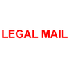 LEGAL MAIL Rubber Stamp for mail use self-inking