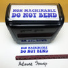 NonMachinable Do Not Bend Stamp Blue Ink Large 1122A