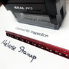 OPENED FOR INSPECTION Rubber Stamp for mail use self-inking