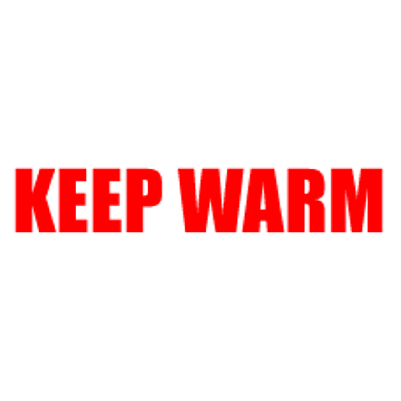 KEEP WARM Rubber Stamp for mail use self-inking