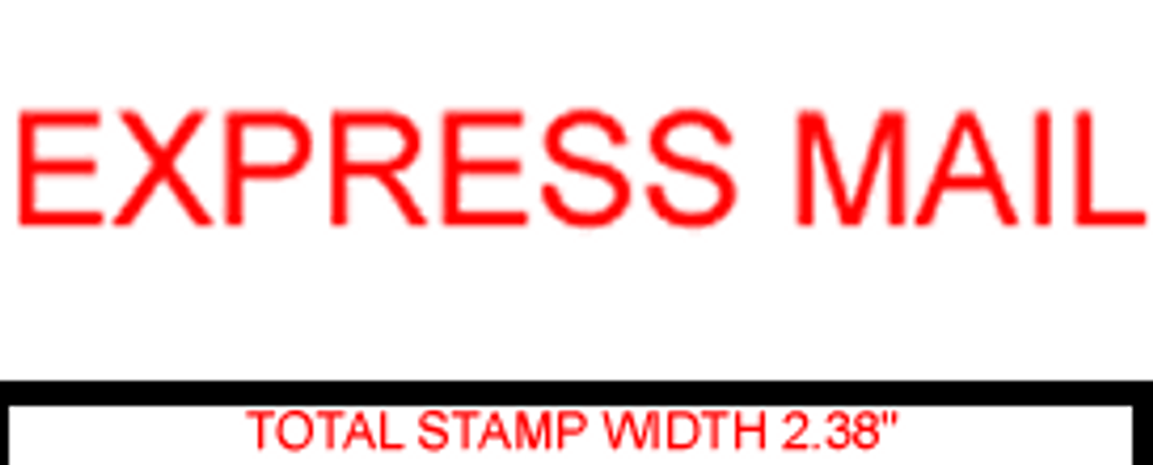 EXPRESS MAIL Rubber Stamp for mail use self-inking