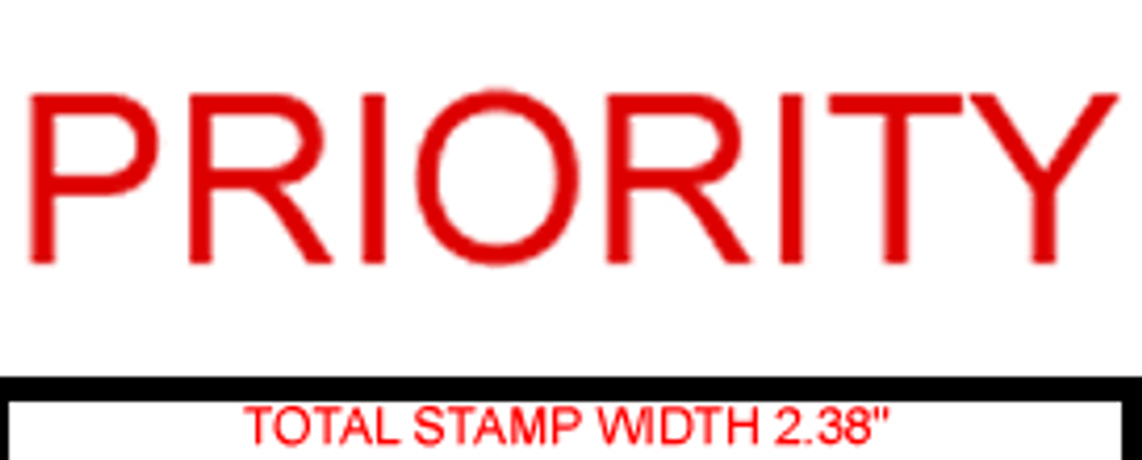 PRIORITY Rubber Stamp for mail use self-inking