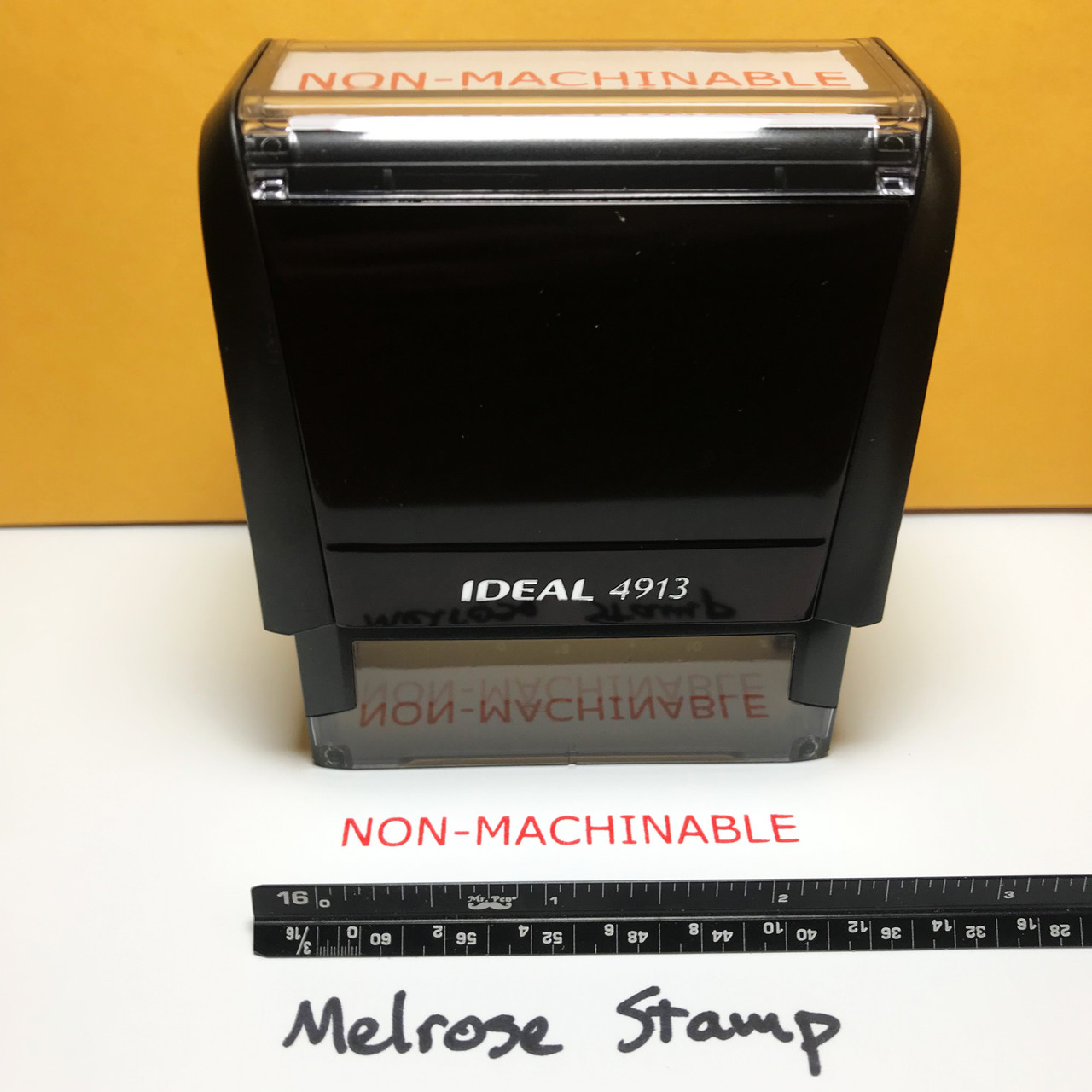 Nonmachinable Stamp Red Ink Large 0422C