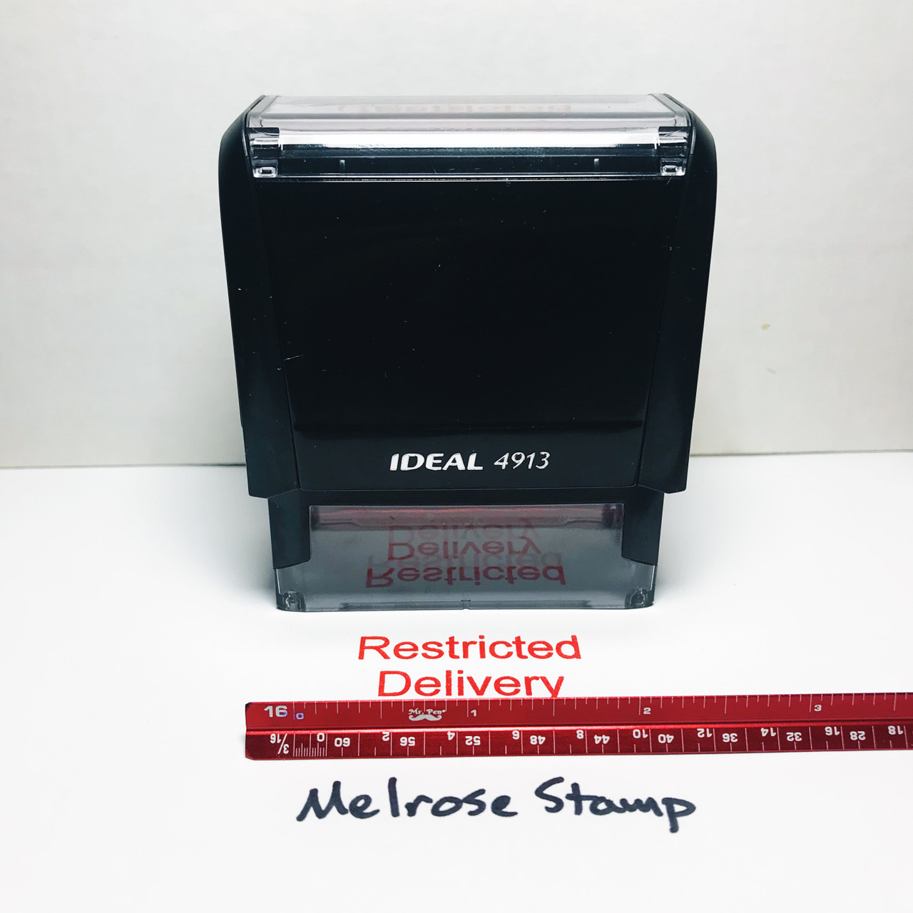 RESTRICTED DELIVERY Rubber Stamp for mail use self-inking