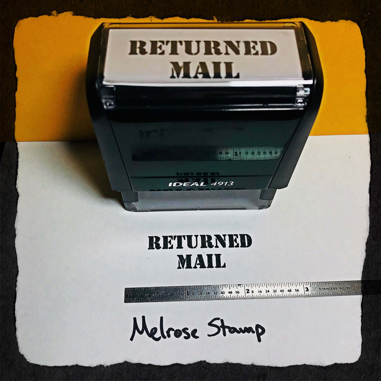 Returned Mail Rubber Stamp For Mail Use Self Inking Melrose Stamp Company 4739