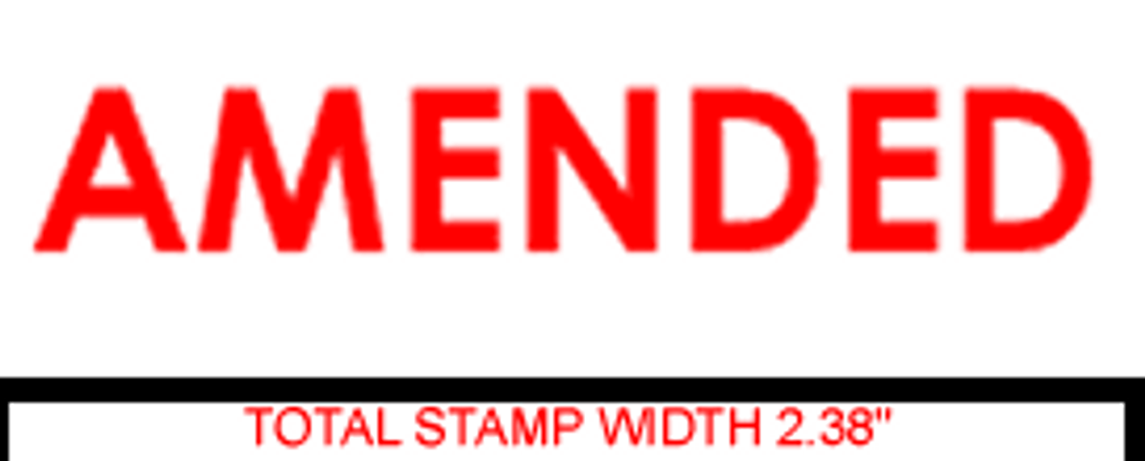 AMENDED Rubber Stamp for office use self-inking