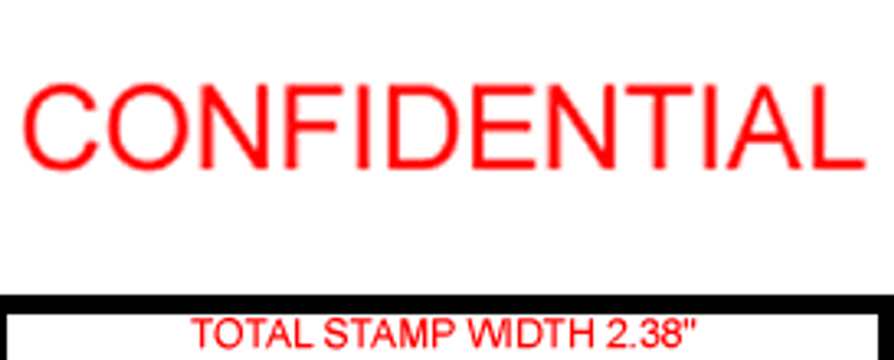 CONFIDENTIAL Rubber Stamp for office use self-inking