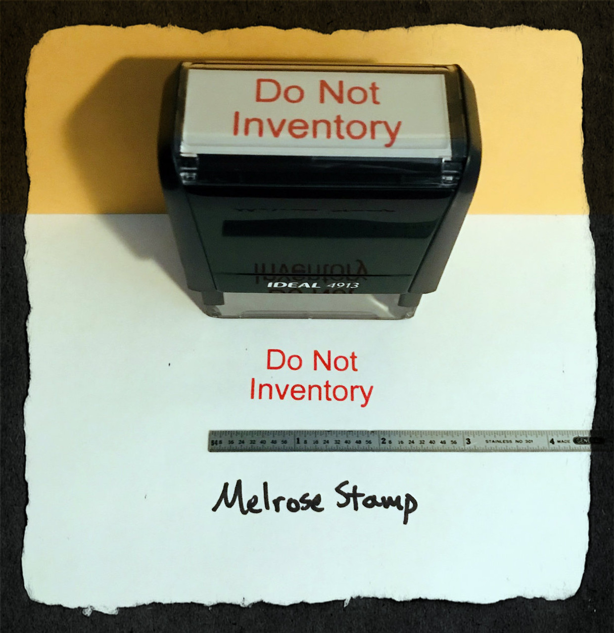 Do Not Inventory Stamp Red Ink Large 2