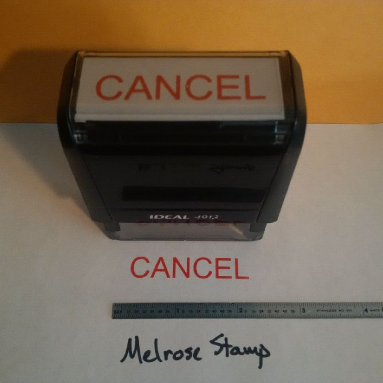 CANCEL Rubber Stamp for office use self-inking