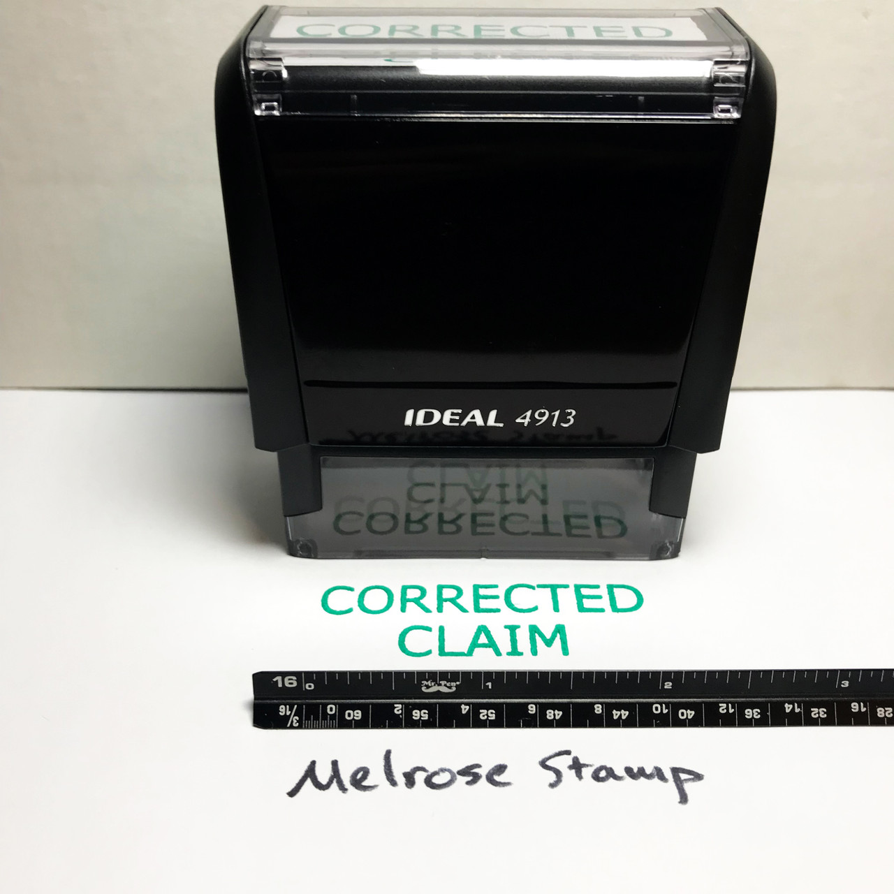 CORRECTED CLAIM Rubber Stamp for office use self-inking