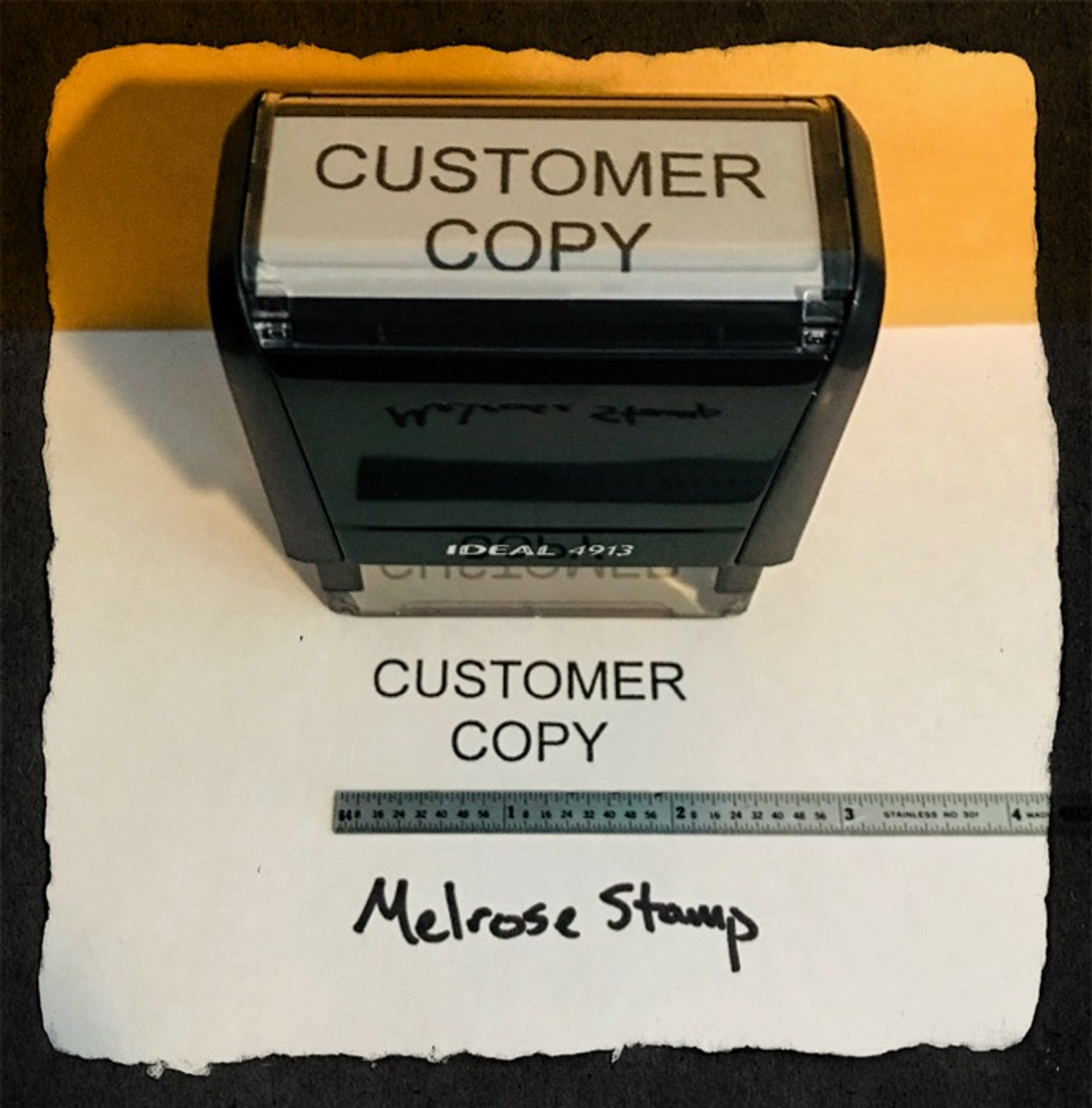 Customer Copy Stamp Black Ink Large 2