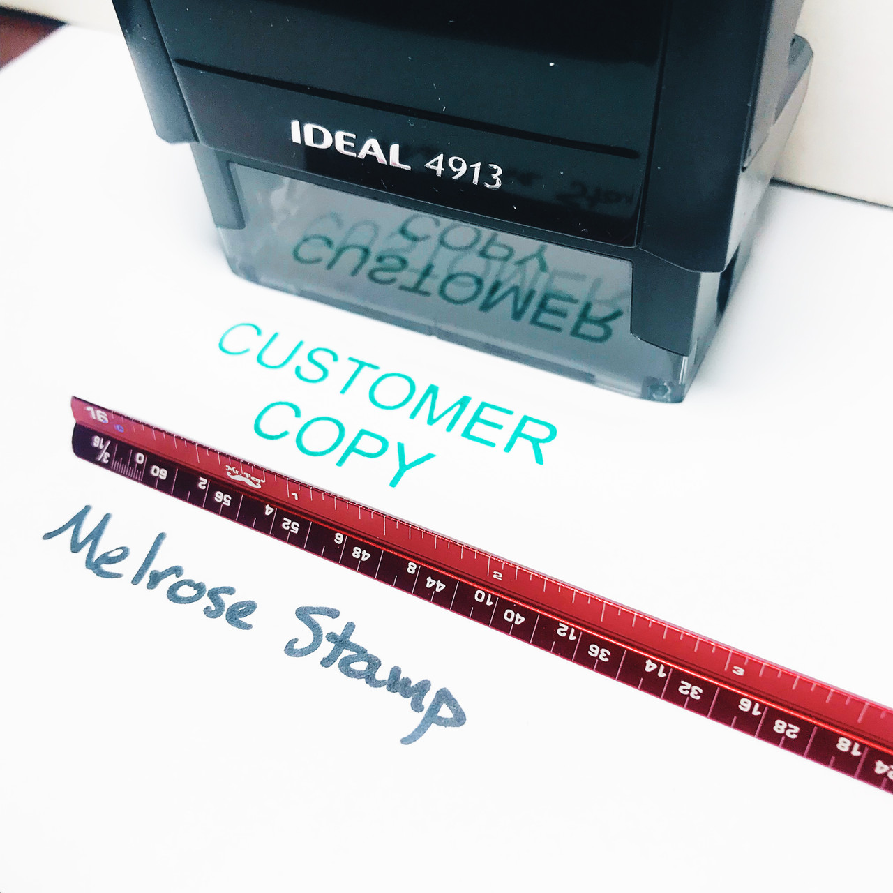 CUSTOMER COPY Rubber Stamp for office use self-inking