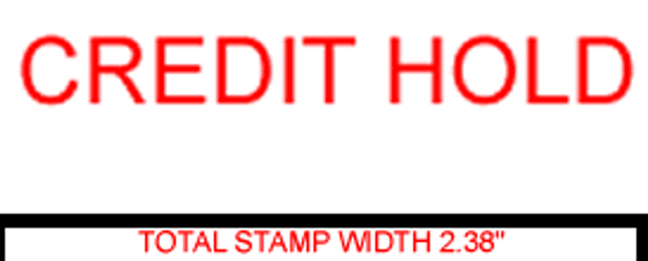 CREDIT HOLD Rubber Stamp for office use self-inking