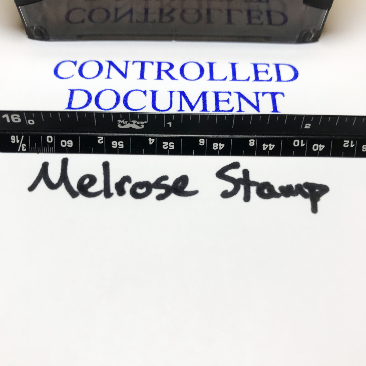 Controlled Document Stamp Blue Ink Large 1222D