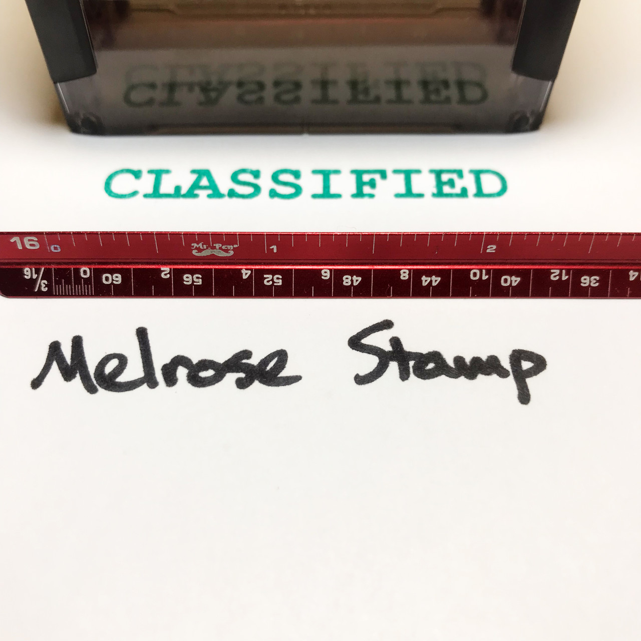 Classified Stamp Red Ink Large 1222C