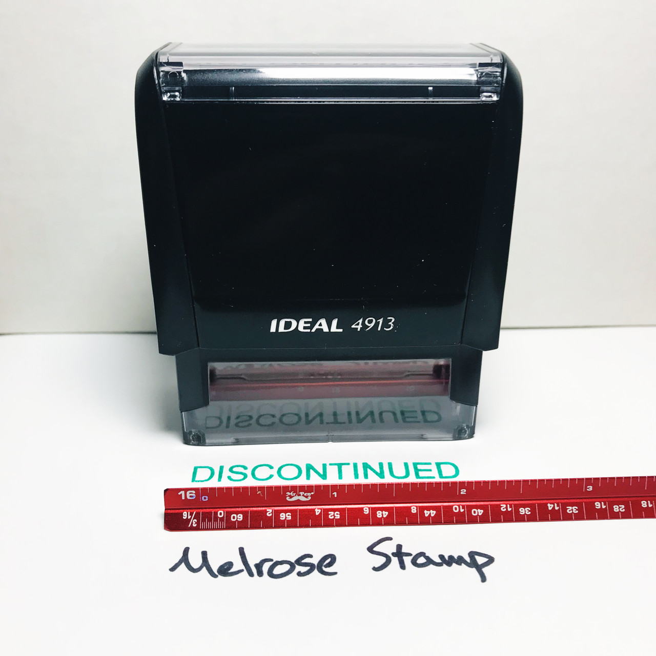 DISCONTINUED Rubber Stamp for office use self-inking