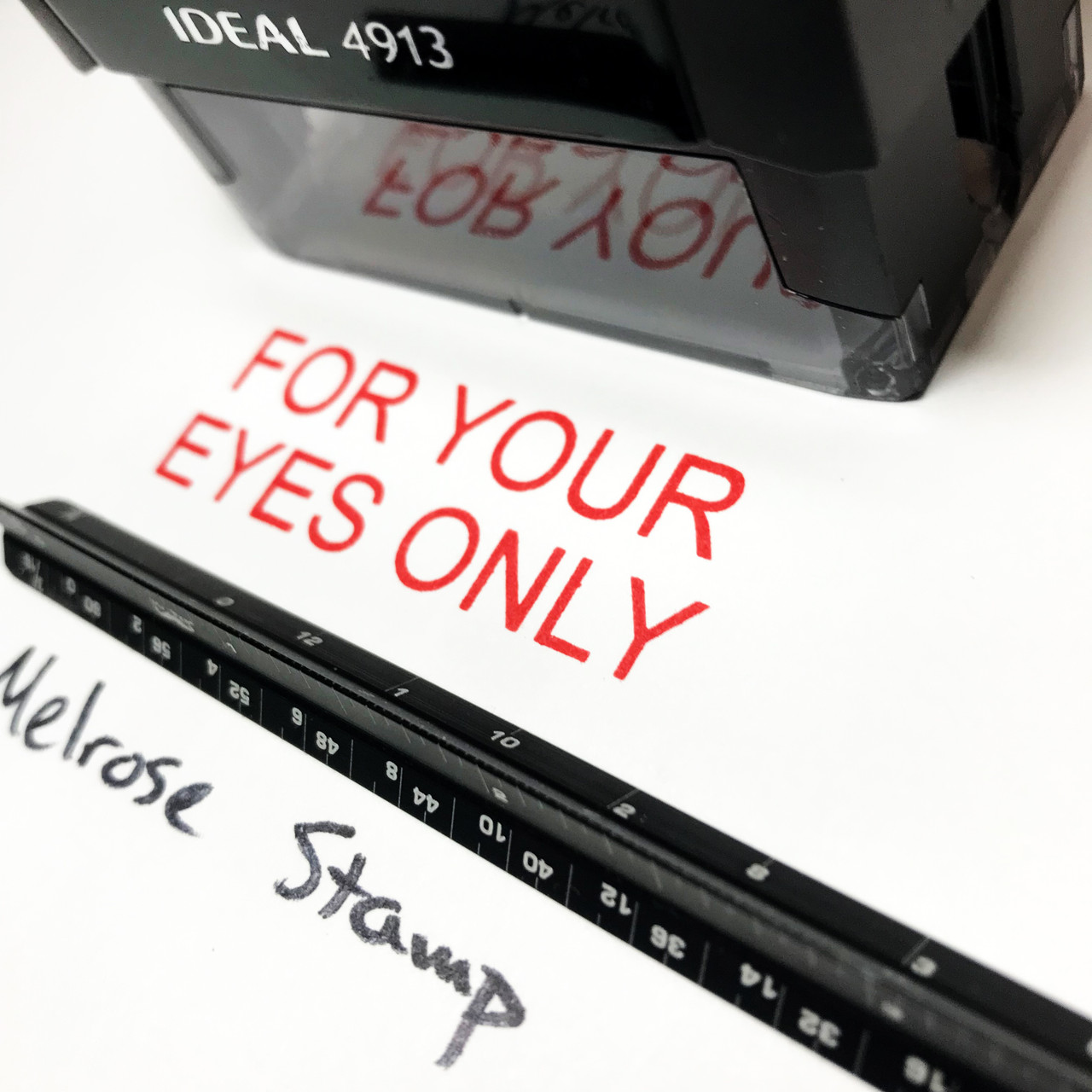 FYEO for Your Eyes Only Self-Inking Rubber Stamp