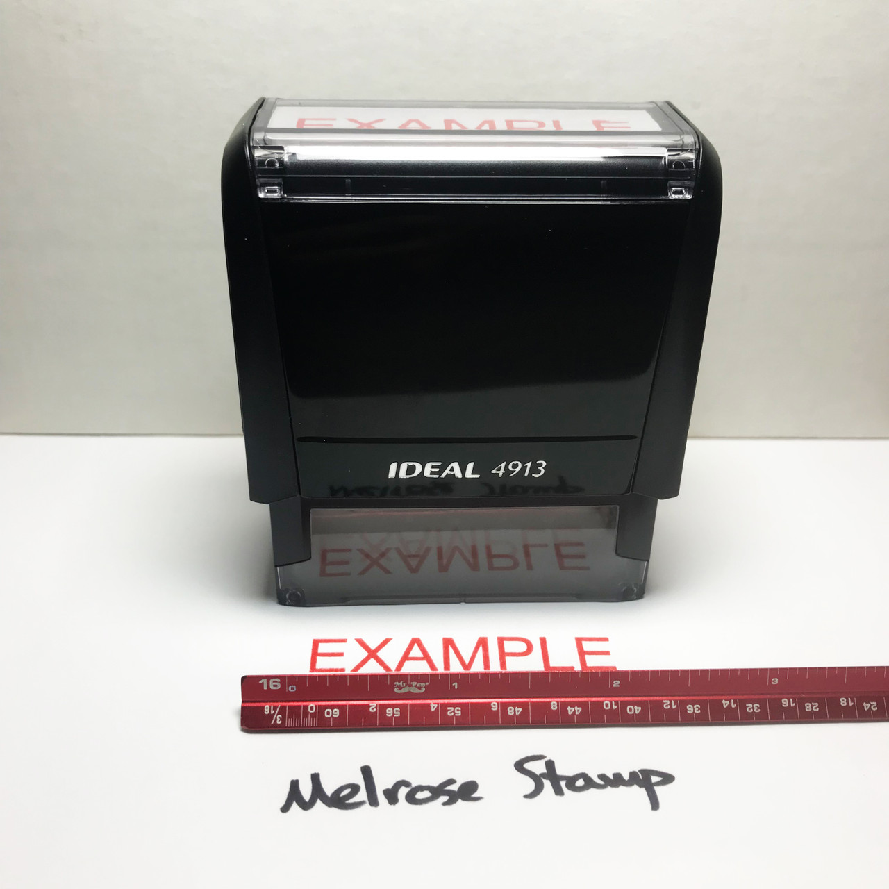 Example Stamp Red Ink Large 0823B