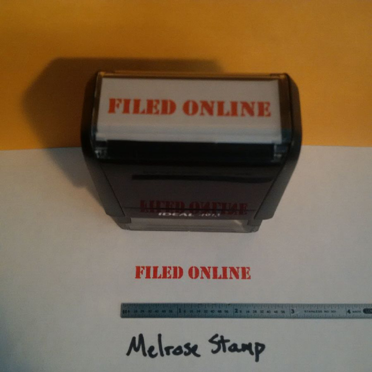 FILED ONLINE Rubber Stamp for office use self-inking