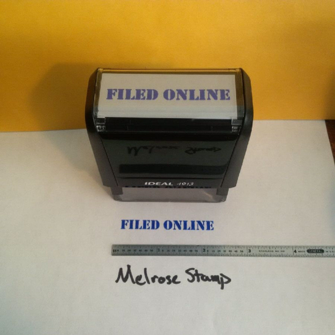 FILED ONLINE Rubber Stamp for office use self-inking